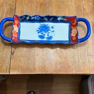 222 FIFTH CERAMIC SERVING TRAY